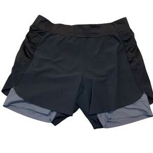 rabbit Men's Shredders 2-in-1 Running Shorts Black/Grey Gorpcore Athleisure S